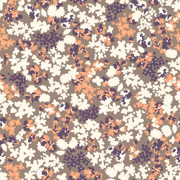 Vector diseño floral de moda, patrón floral transparente para la moda, fondos de pantalla, impresión. estilo libertad.