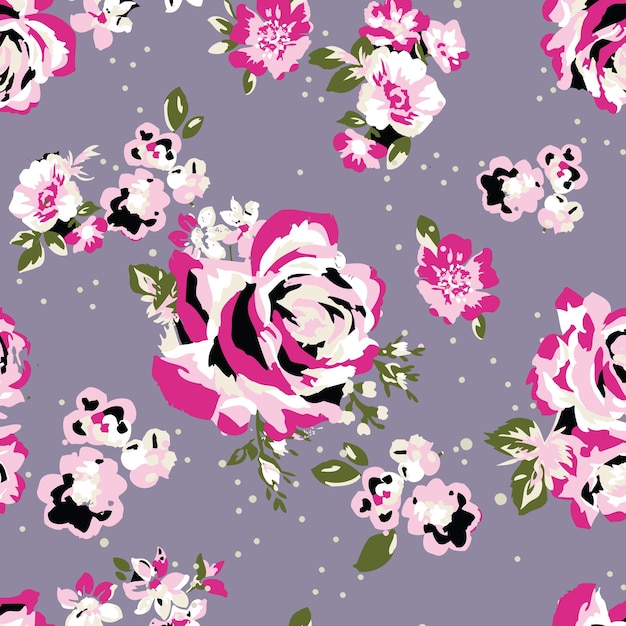 Diseño floral de moda, patrón floral transparente para la moda, fondos de pantalla, impresión. estilo libertad.