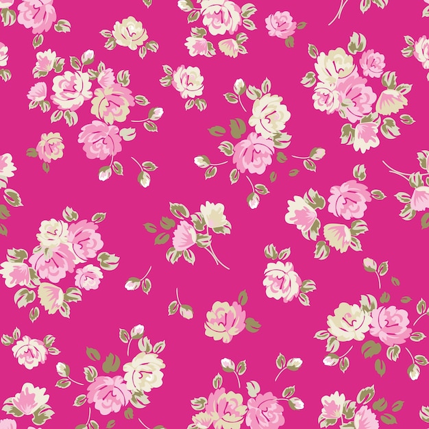 Diseño floral de moda, patrón floral transparente para la moda, fondos de pantalla, impresión. estilo libertad.