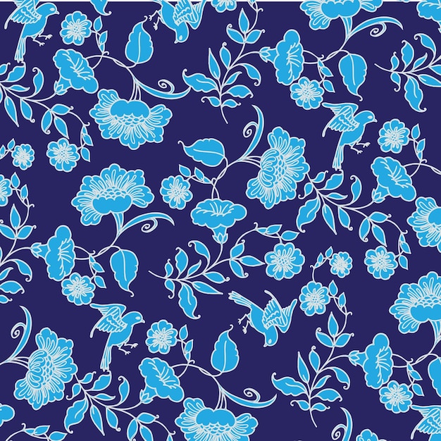 Diseño floral de moda, patrón floral transparente para la moda, fondos de pantalla, impresión. estilo libertad.