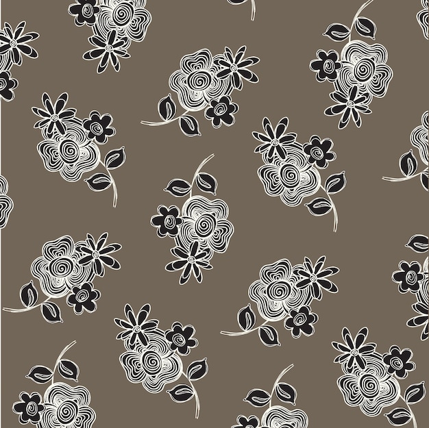Diseño floral de moda, patrón floral transparente para la moda, fondos de pantalla, impresión. estilo libertad.