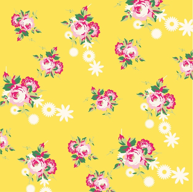 Diseño floral de moda, patrón floral transparente para la moda, fondos de pantalla, impresión. estilo libertad.