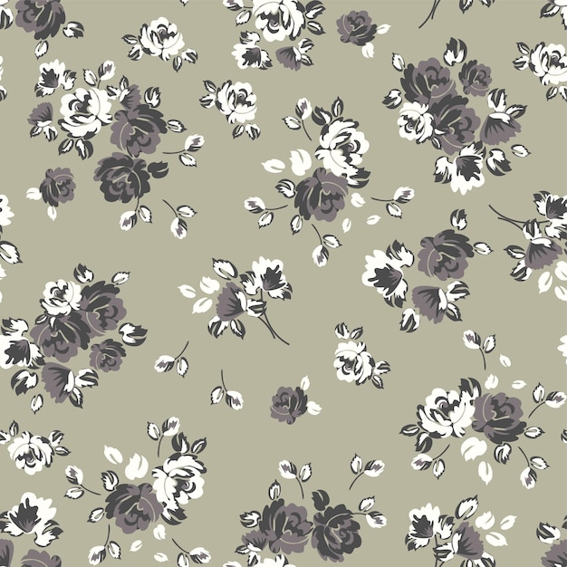 Diseño floral de moda, patrón floral transparente para la moda, fondos de pantalla, impresión. estilo libertad.