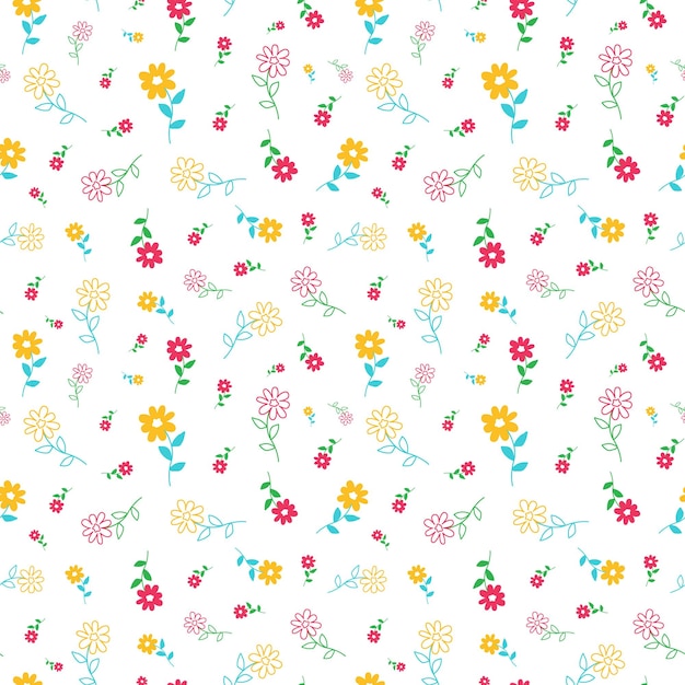 Diseño floral sin patrón
