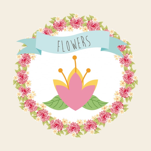 Vector diseño floral