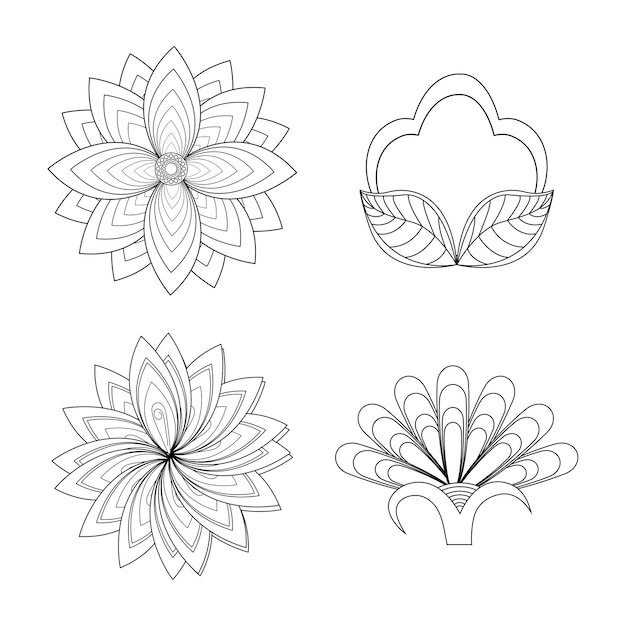 Vector diseño floral.