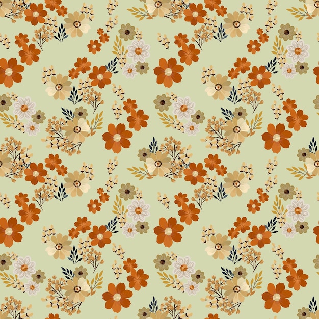 Diseño de flores abstractas sin costuras Patrón con arte abstracto texturizado Grunge sin costuras floral
