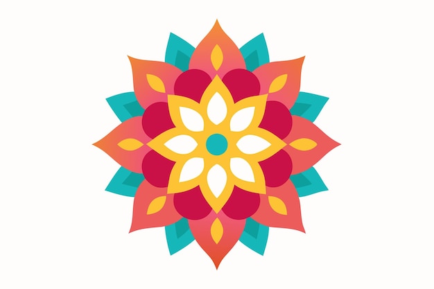 un diseño de flores coloridas de la colección de colores
