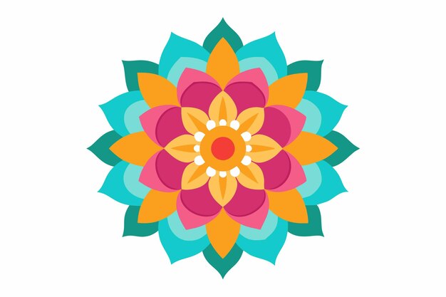 un diseño de flores coloridas de la colección de flores