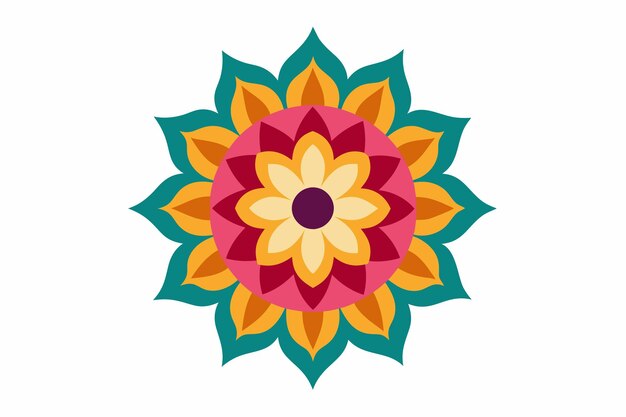 un diseño de flores coloridas de la colección por persona
