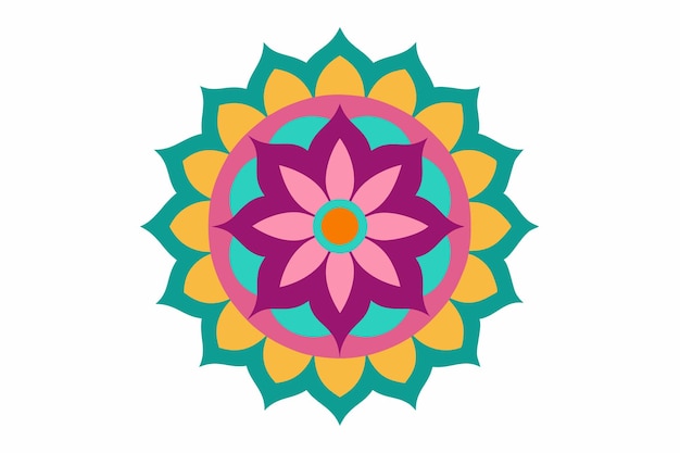 un diseño de flores coloridas en un fondo blanco