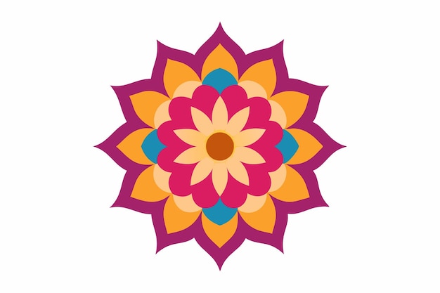 un diseño de flores coloridas en un fondo blanco