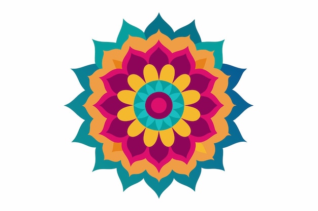 un diseño de flores coloridas en un fondo blanco