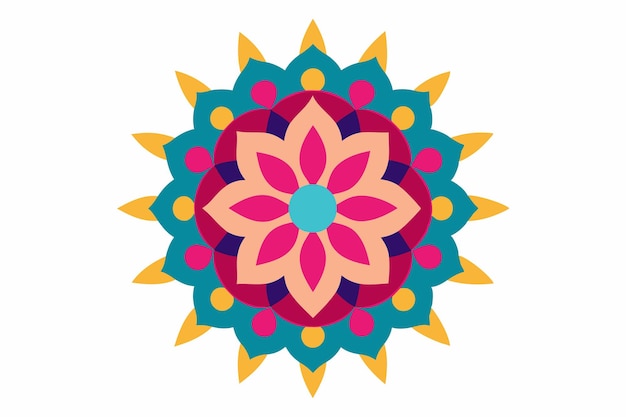 un diseño de flores coloridas se muestra en un diseño colorido
