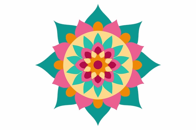 un diseño de flores coloridas se muestra en una foto