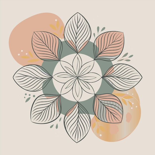 un diseño de flores con un fondo verde y rosa