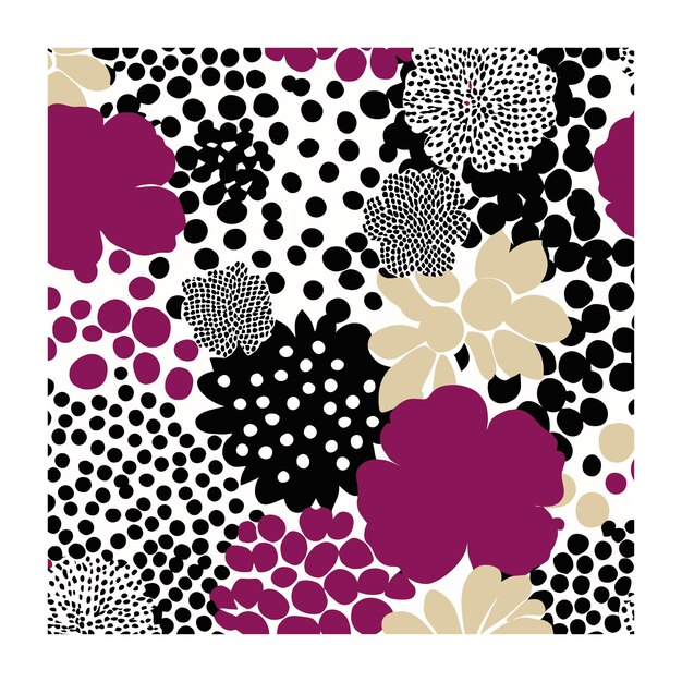 Diseño de flores magentas