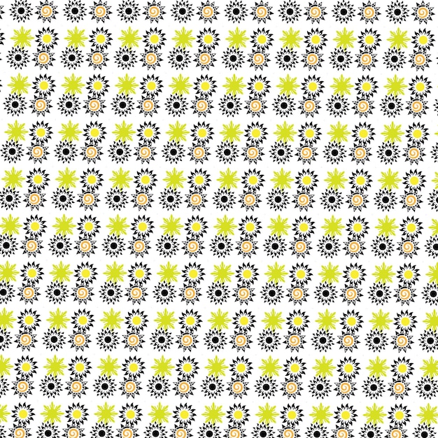 diseño de flores de patrón vectorial