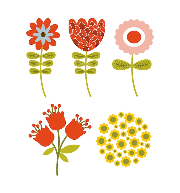 diseño de flores de primavera