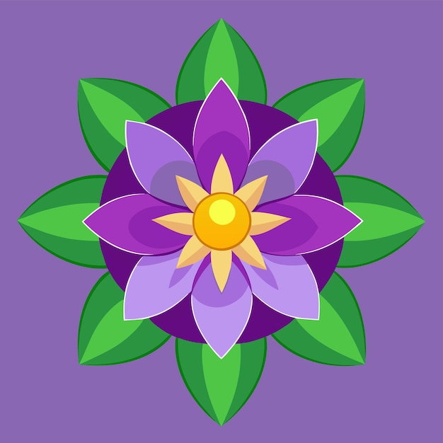 un diseño de flores en púrpura y verde