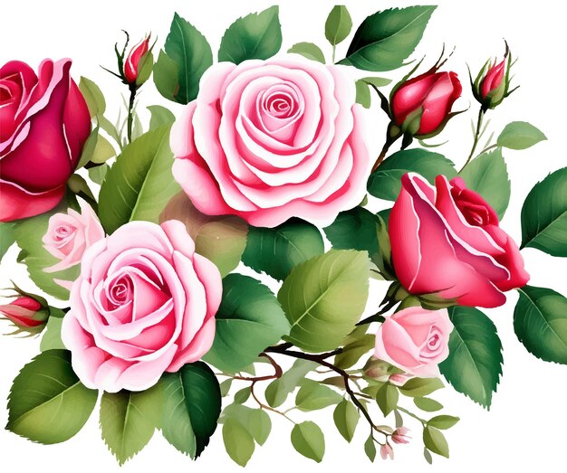 Diseño de flores vectoriales hermosas