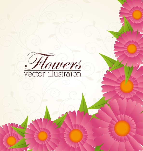 Vector diseño de flores