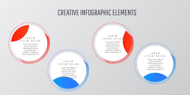 Diseño de flujo de trabajo digital infografía ilustración creativa.