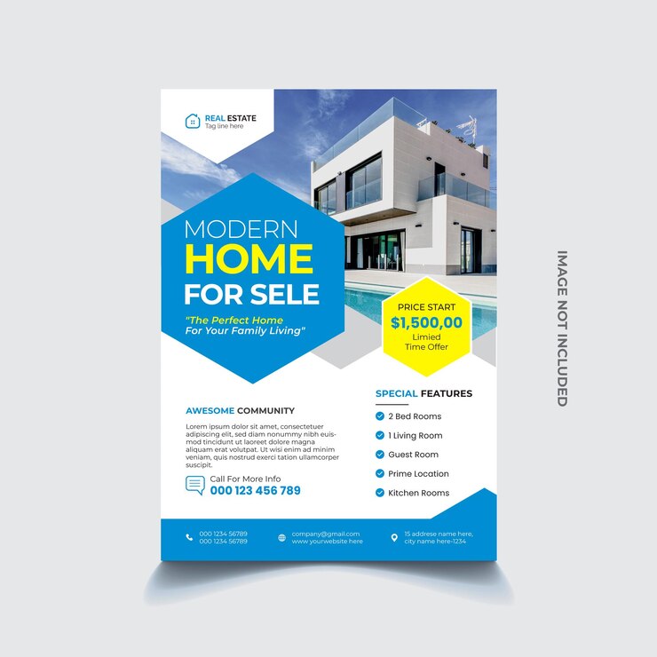 Diseño de Flyer de Bienes Raíces