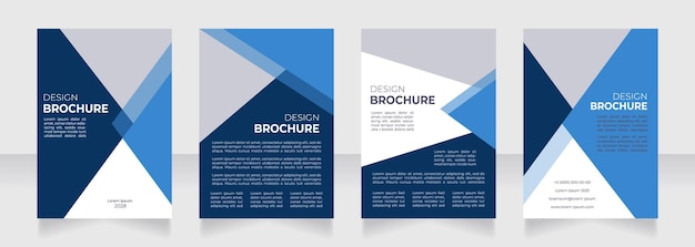 Diseño de folleto en blanco de importancia de gobierno corporativo