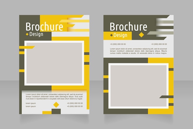 Diseño de folleto en blanco de información de contacto de agencia creativa Conjunto de plantillas con espacio de copia para texto Colección de informes corporativos prefabricados Editable 2 páginas en papel Ubuntu Condensed Arial Fuentes regulares utilizadas