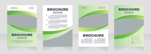 Diseño de folleto en blanco de mejora de la salud. Cuidado de la salud. Conjunto de plantillas con espacio de copia para texto. Colección de informes corporativos prefabricados. 4 páginas de papel editables. Myriad Pro, fuentes Arial utilizadas