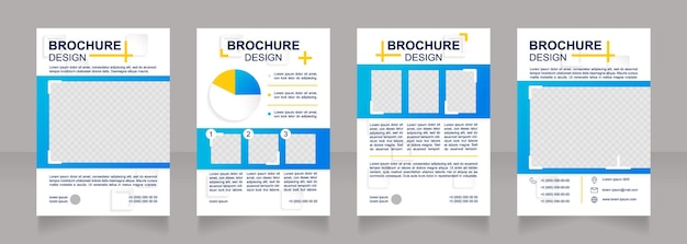 Diseño de folleto en blanco de segmentación de mercado de clientes.