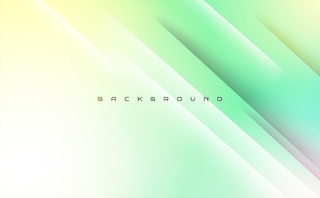 Diseño de folleto de fondo de vector abstracto de línea moderna suave verde brillante