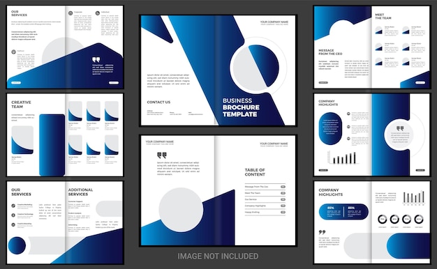 Diseño del folleto de perfil de la empresa