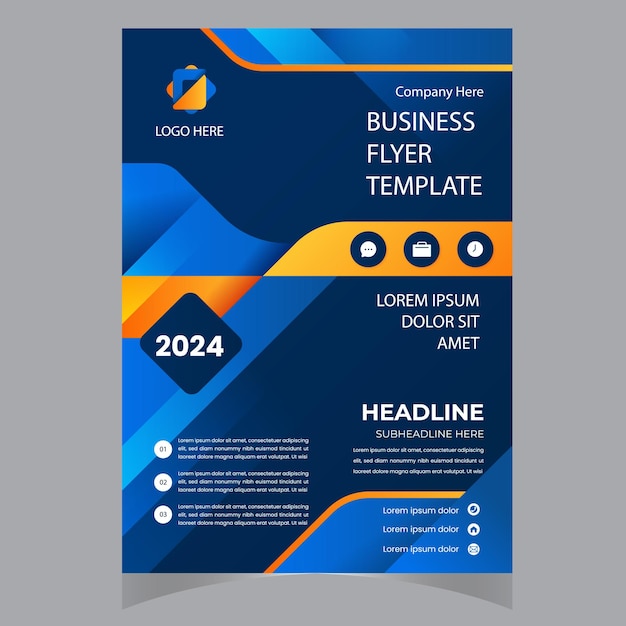 Diseño de folleto Presentación de folleto de portada del informe empresarial de la empresa