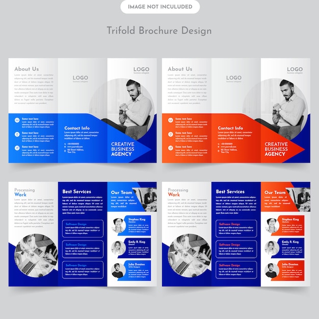 Diseño de folleto tríptico empresarial