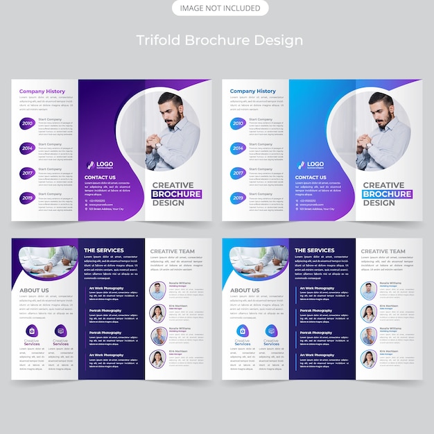 Diseño de folleto tríptico empresarial