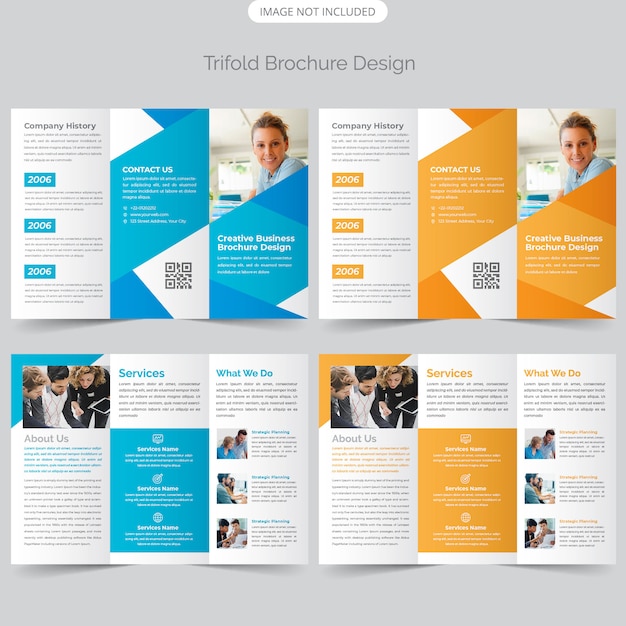 Diseño de folleto tríptico empresarial