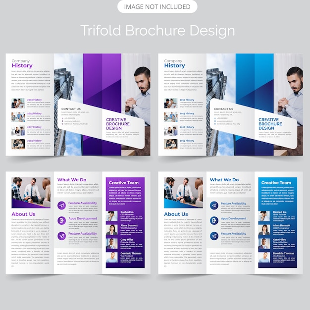 Diseño de folleto tríptico empresarial