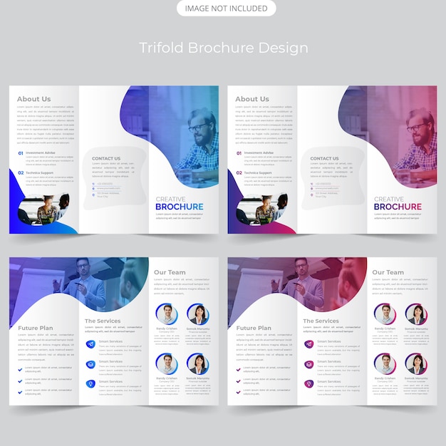 Diseño de folleto tríptico empresarial