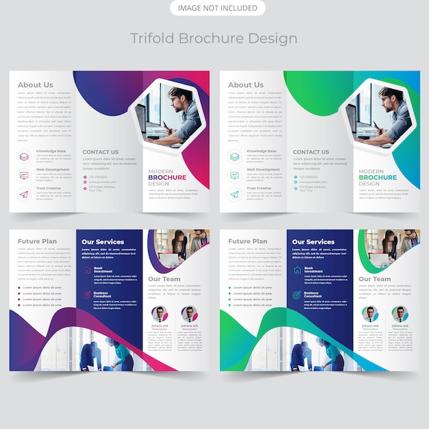 Diseño de folleto tríptico empresarial