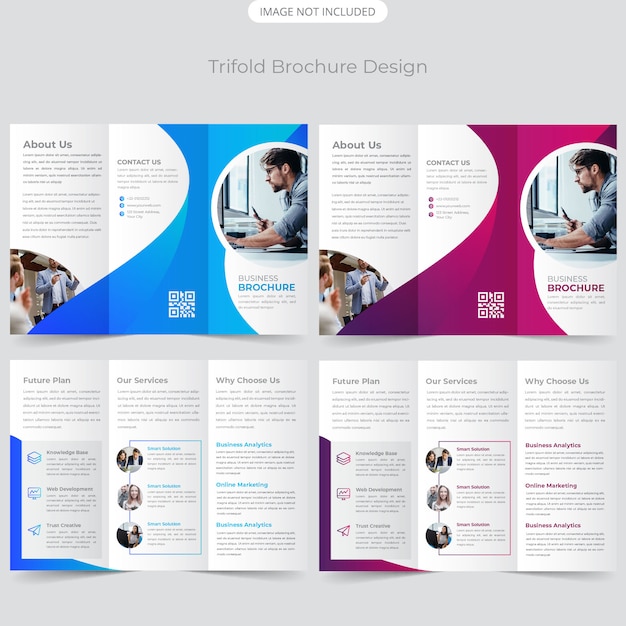Diseño de folleto tríptico empresarial