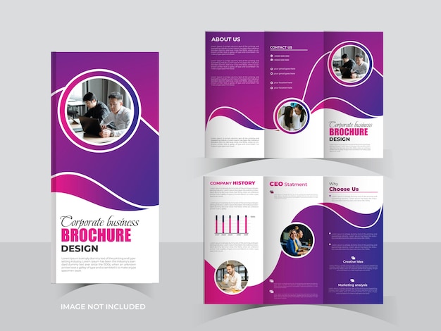Diseño de folleto tríptico empresarial
