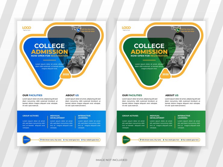 Diseño de folletos de admisión a la universidad