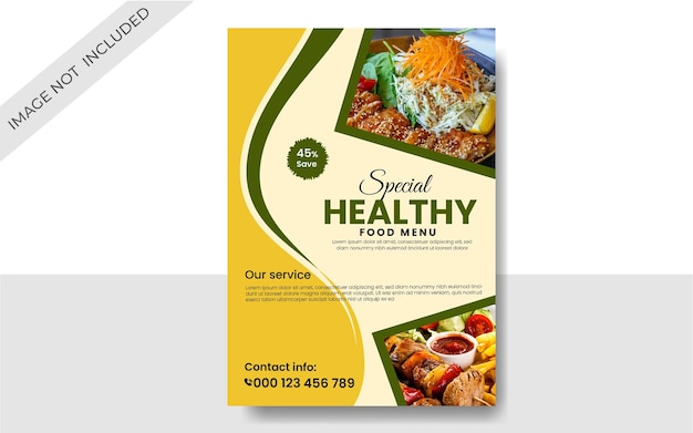 Diseño de folletos de alimentos y folletos de negocios corporativos