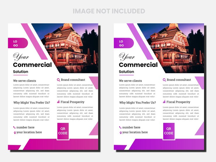Diseño de folletos comerciales corporativos y folletos