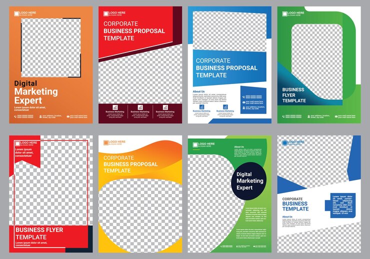 Diseño de folletos comerciales plantilla de folletos corporativos folleto de marketing informe anual publicidad