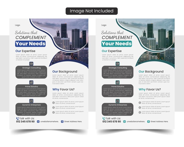 Diseño de folletos corporativos de negocios