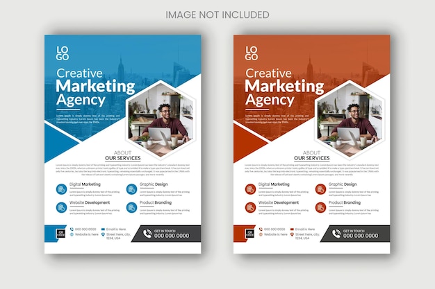 Diseño de folletos de marketing digital y diseño de folletos para agencias de marketing creativo