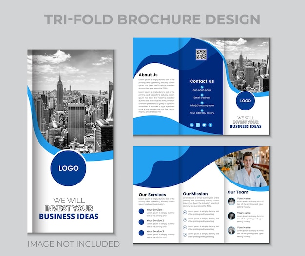 Diseño de folletos de negocios de diseño corporativo